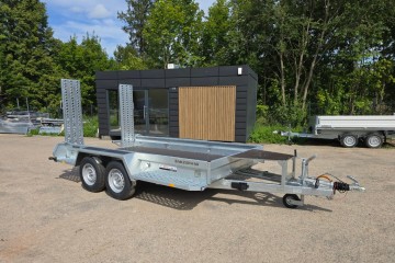 Przyczepa ZASŁAW MK350TH ND do przewozu minikoparki o DMC 3,5t Najazdy